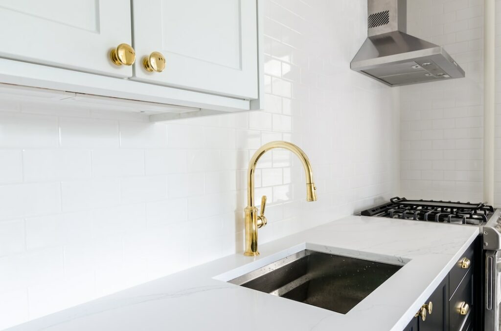 Kitchen sinks and countertops should have proper sealant to avoid water damage.