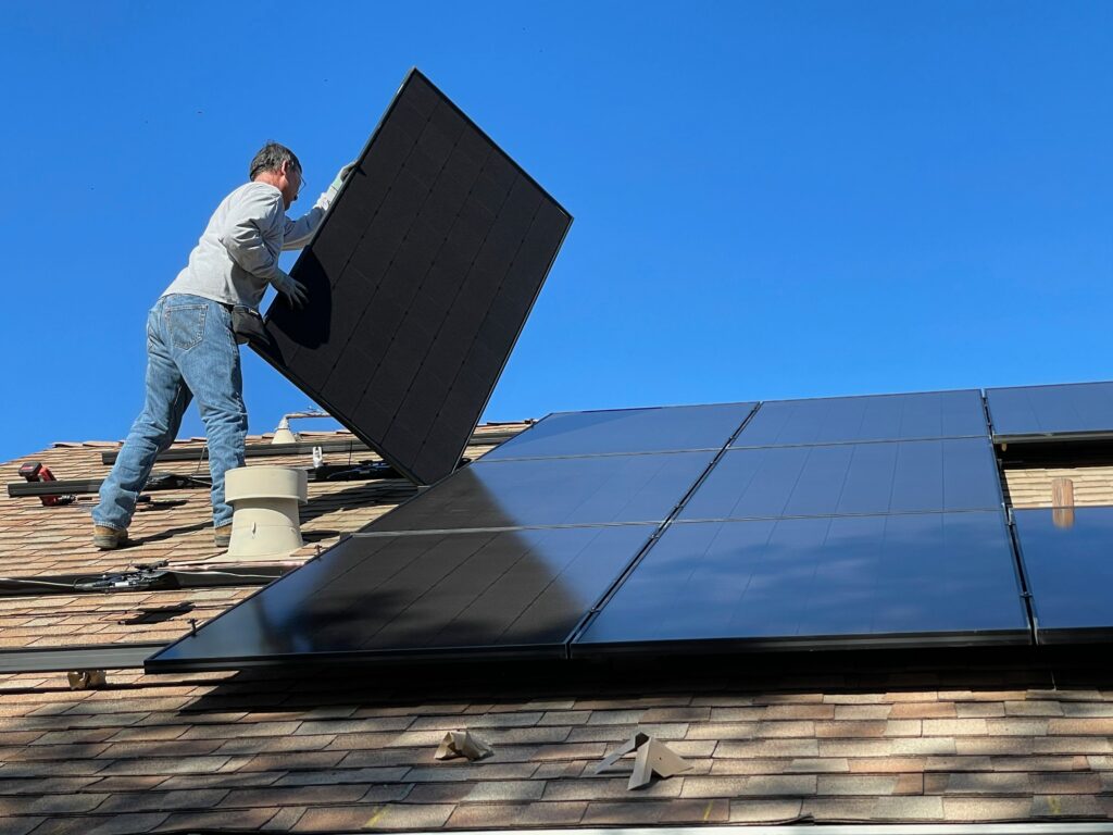 Solar panels are installed to help save on energy costs and improve energy efficiency in your home. 